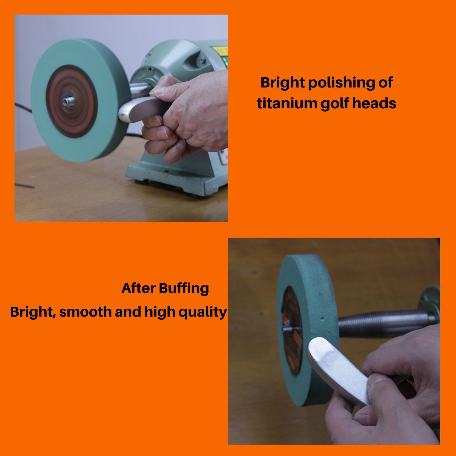 Elastic Polyurethane Buffing Wheel 6 Inch 2000 Grit. for Bench Grinding Wheel…