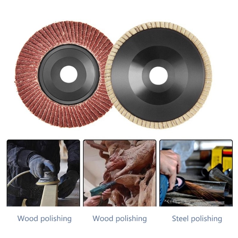 100mm 4 Inch Wool Flap Discs for Angle Grinder Sanding Discs Grinding