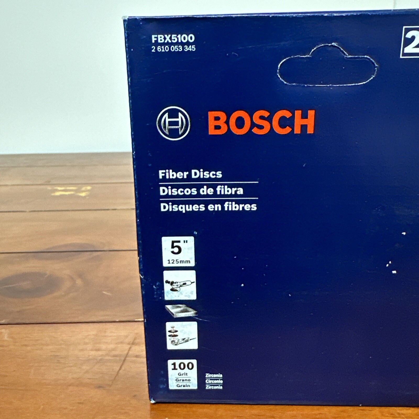 Bosch FBX5100 X-Lock Fiber Discs 5” X 100 Grier 25pk