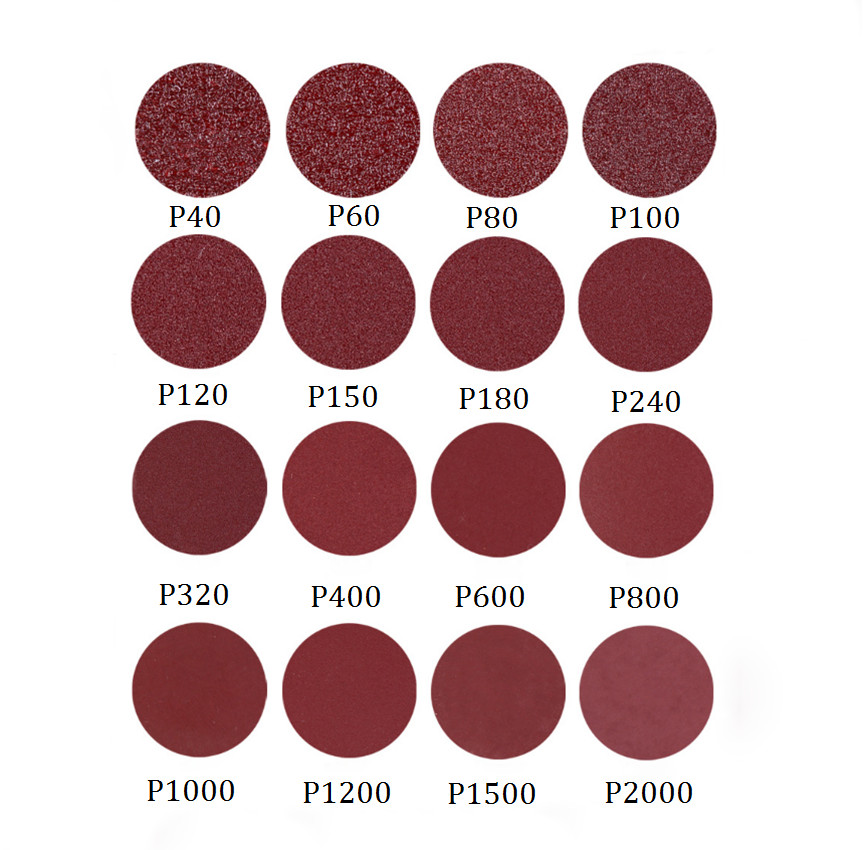 10Pcs Hook And Loop Sanding Discs 100mm-225mm Sandpaper 40-2000 Grit Sander Pads