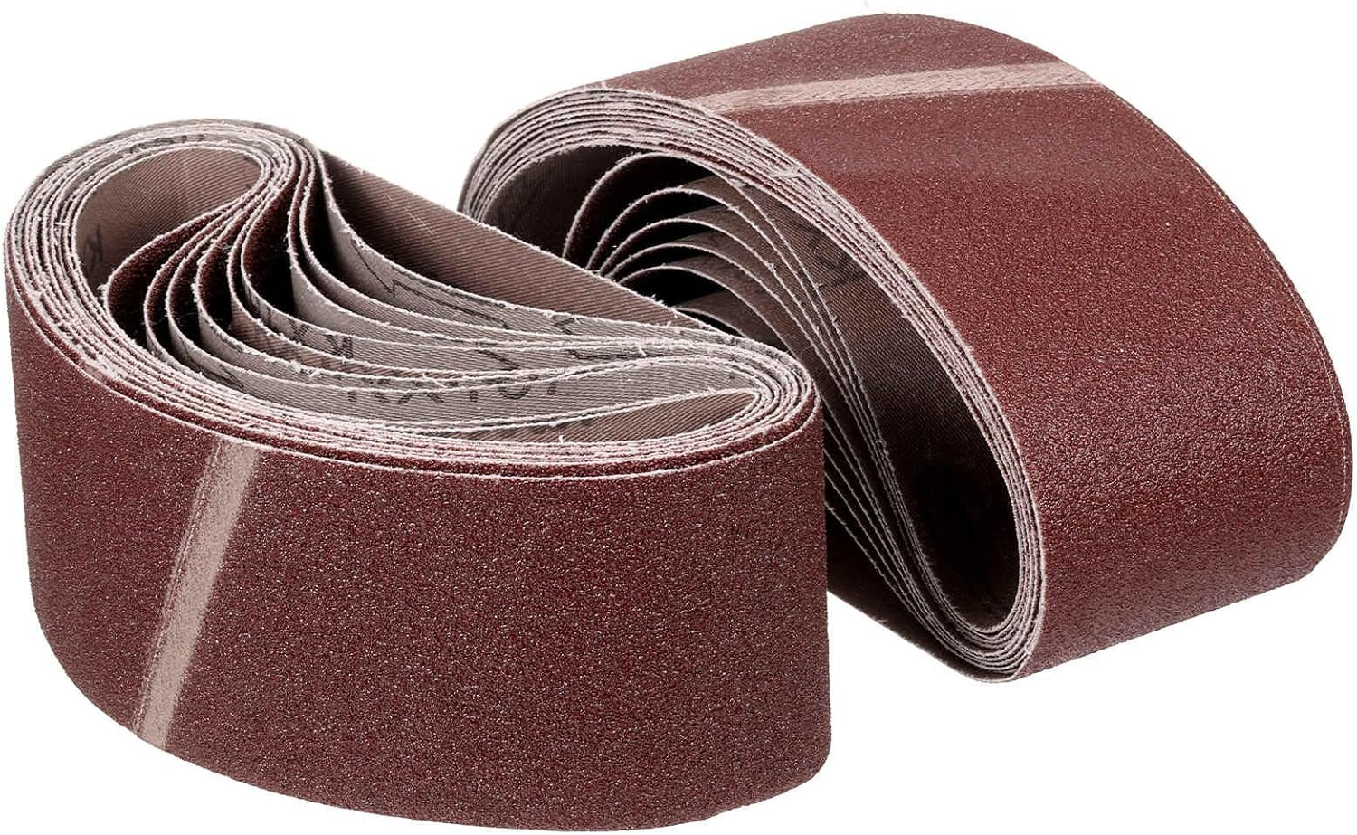 4 X 21 Inch Sanding Belt, 24 Pcs 40/80/120/180/240 Grits Aluminum Oxide Knife