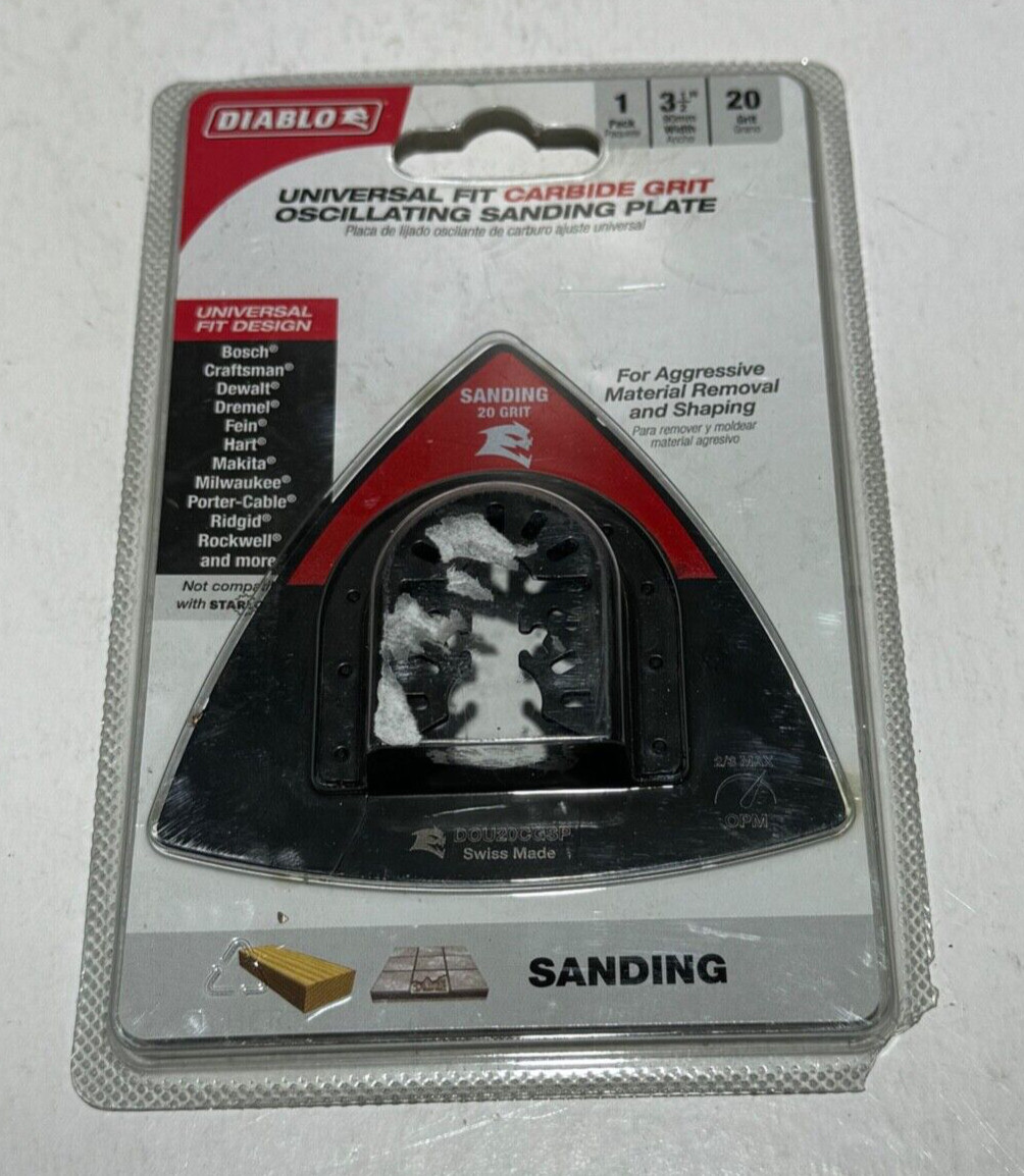 Diablo 3-1/2 in. 20-Grit Universal Fit Carbide Grit Oscillating Sanding Plate