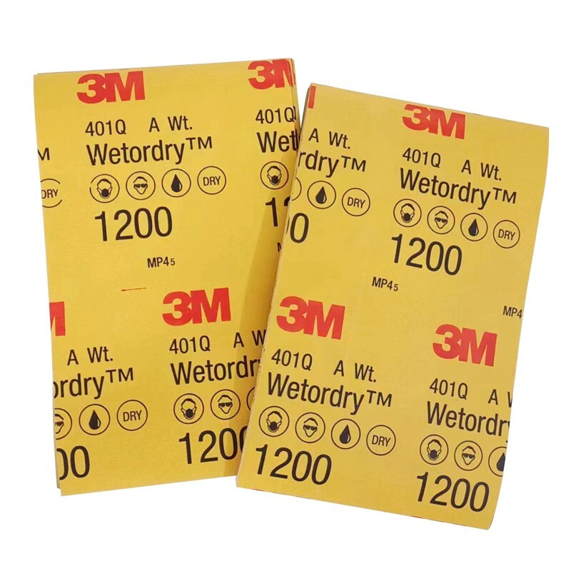 3M 401Q Sandpaper Water Sandpaper Car Paint Finish Polishing1200/1500/2000/mesh