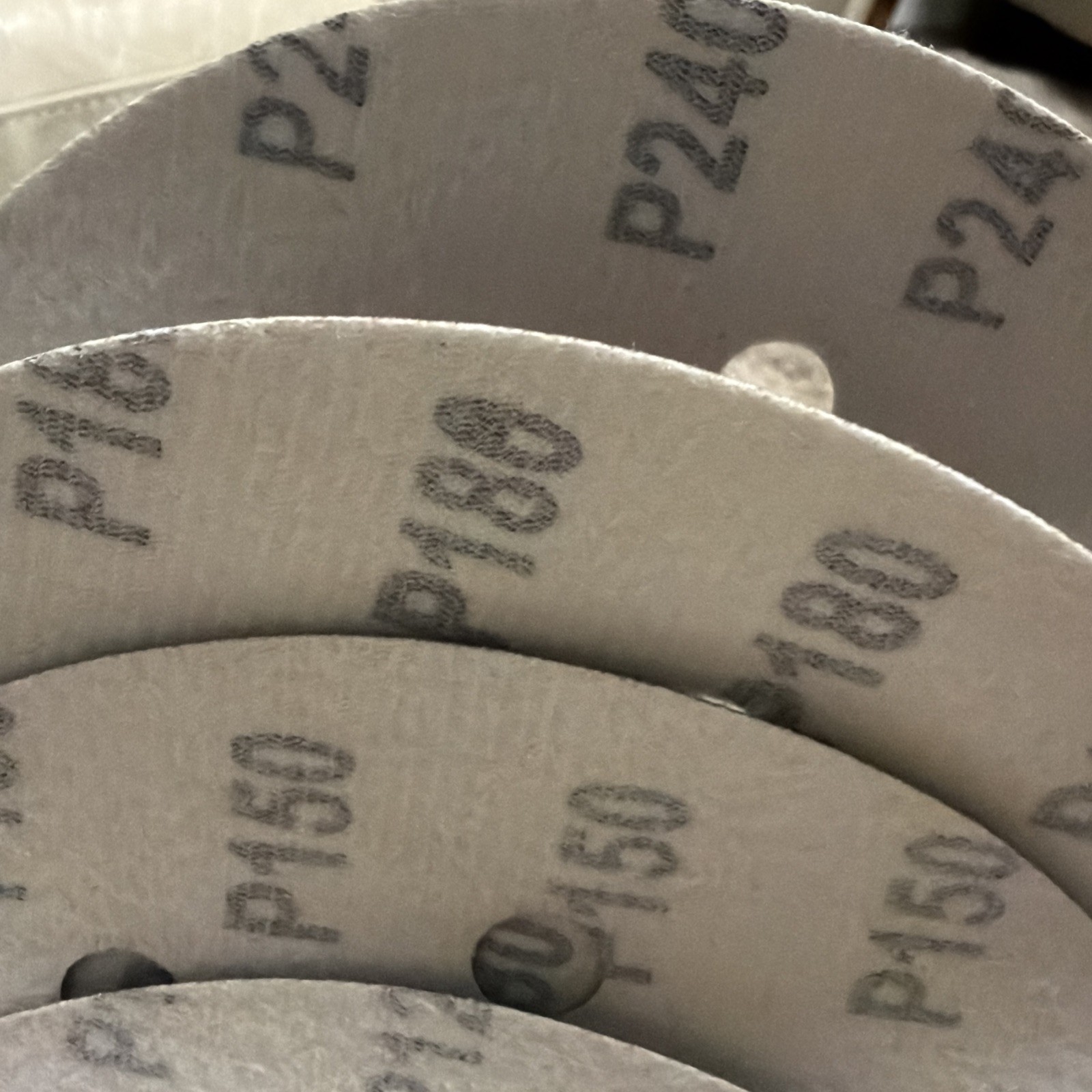 12Pcs 7 Inch 8 Hole Sanding Disc 80 100 120 150 180 240 Grit Flocking Sandpaper
