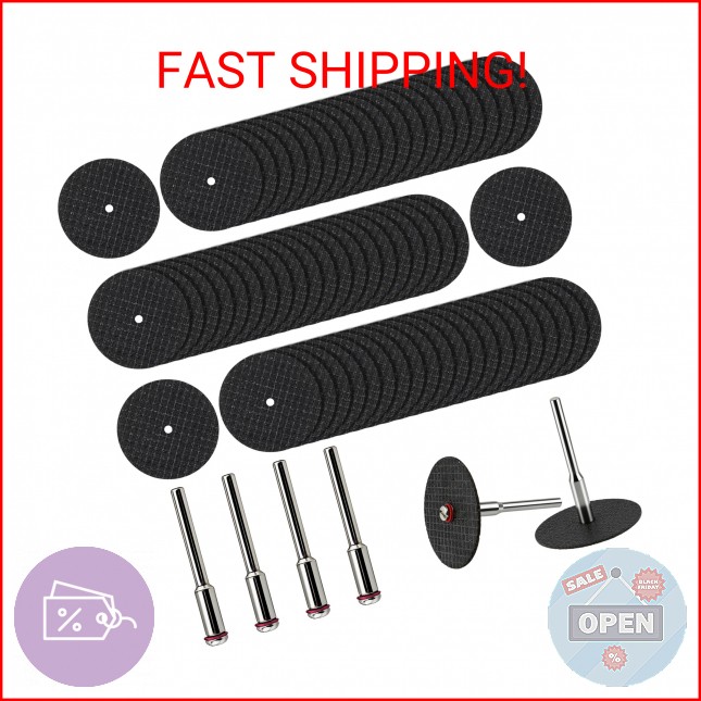 60Pcs Rotary Tool Cut Off Wheel 1-1/4 inch Reinforced Fiberglass Cut Off Wheels