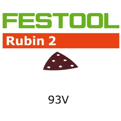 Festool 499168 93mm Rubin 2 P220 Delta Abrasives, 50 ct