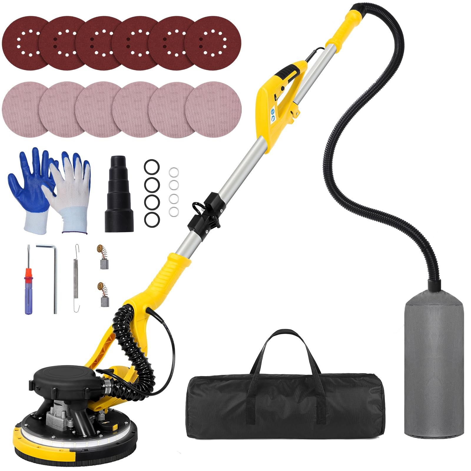 Drywall Sander Tool, KUPERIA 8.5 Amp Popcorn Ceiling Removal Tool with 7 Vari…