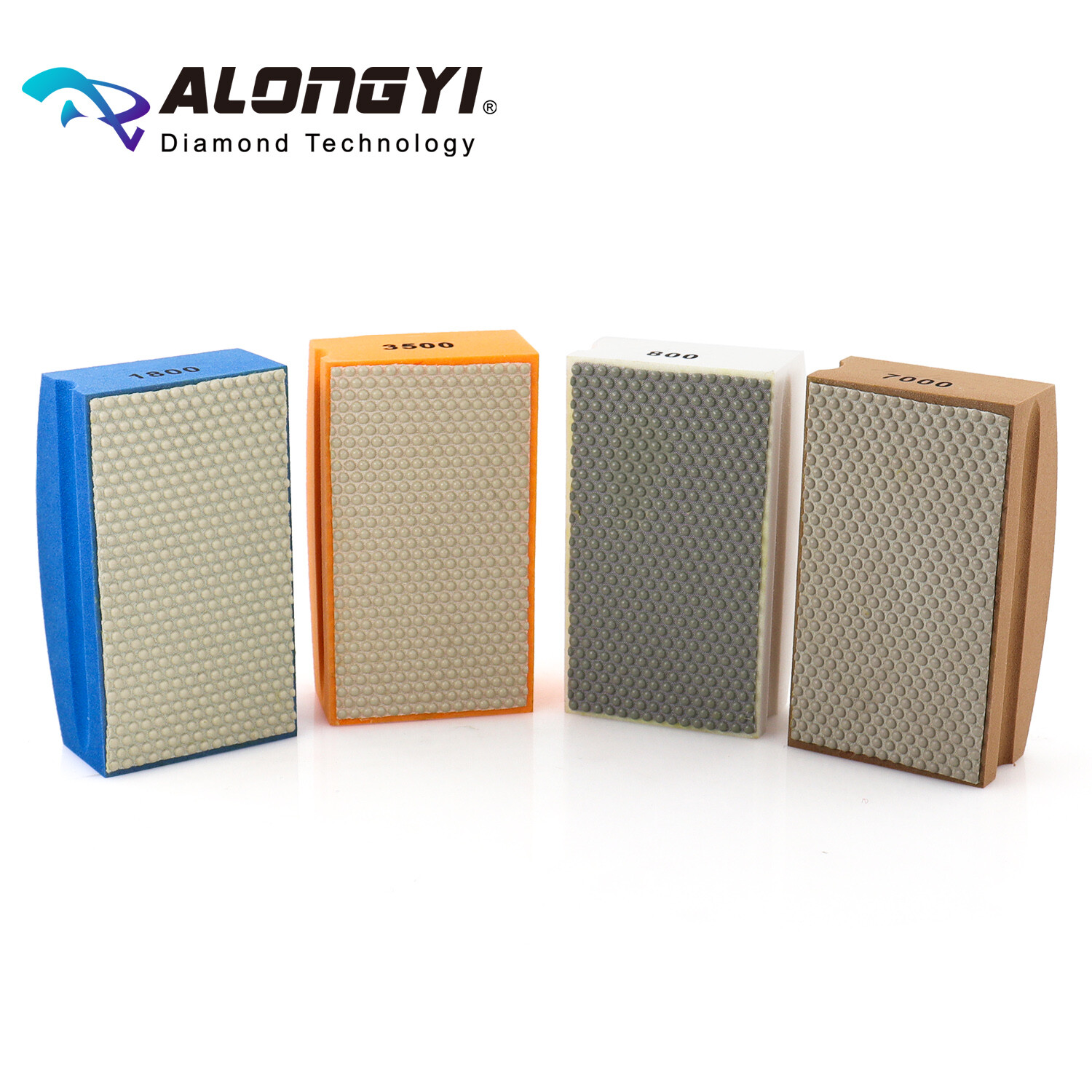 Resin Diamond Hand Sanding Pads for Stone Glass Ceramic Marble Granite