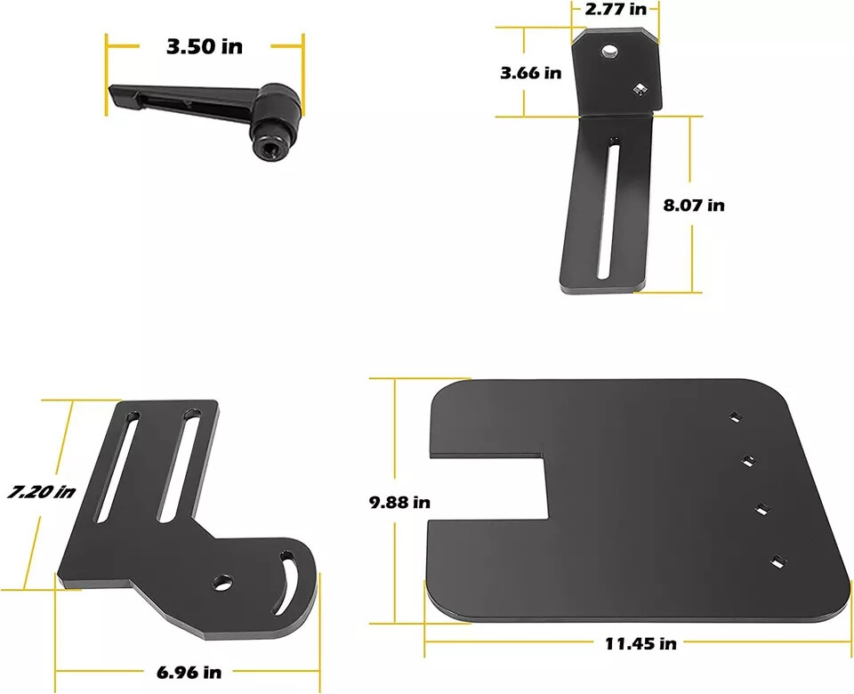 2×72″ Knife Bevel Grinding Jig Tool Rest OBM Belt Grinder Tilt Table Flat Platen