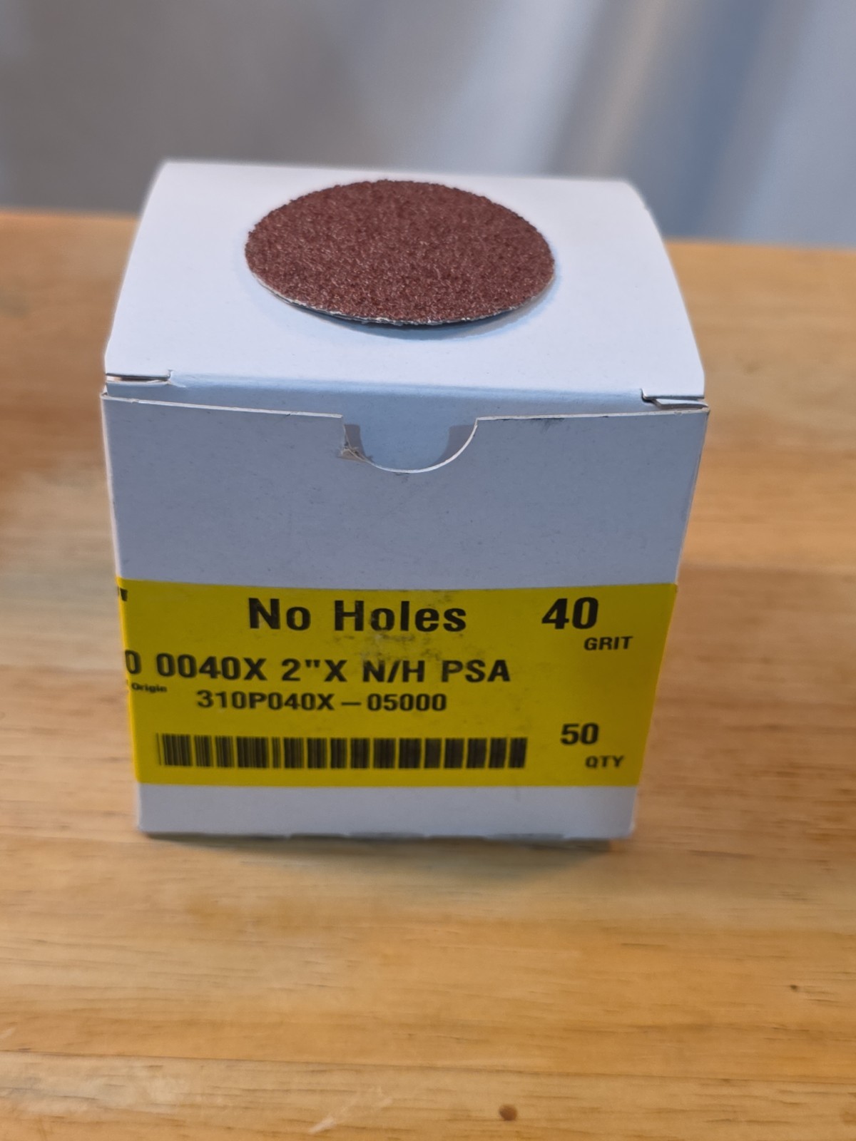 2″ PSA Sanding Discs 40 Grit No Hole Box of 50 New 310P040X Industrial