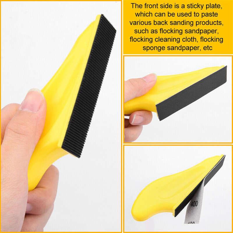 1/2/3/PCS Hook Loop Hand Sanding Block Sandpaper Polishing Pad Abrasive Tools