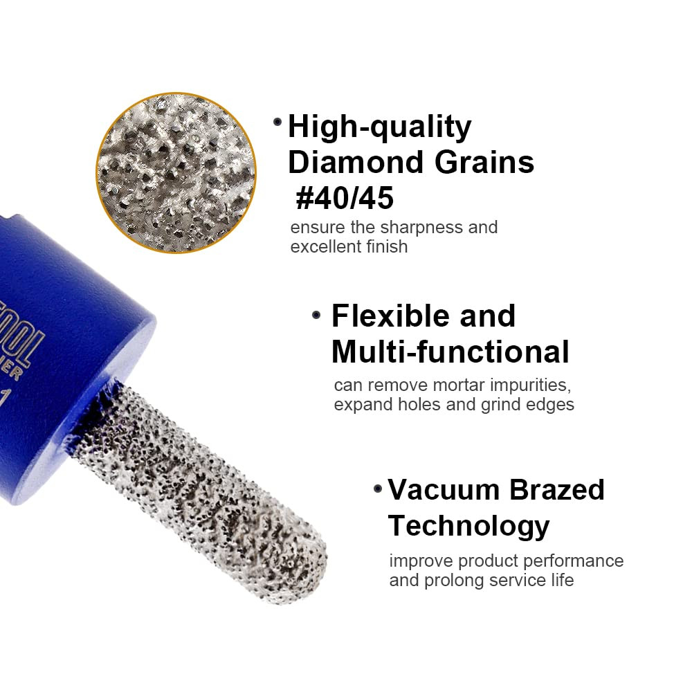 8Pcs Diamond Wet Polishing Pads for Marble & Granite Stone Grinding