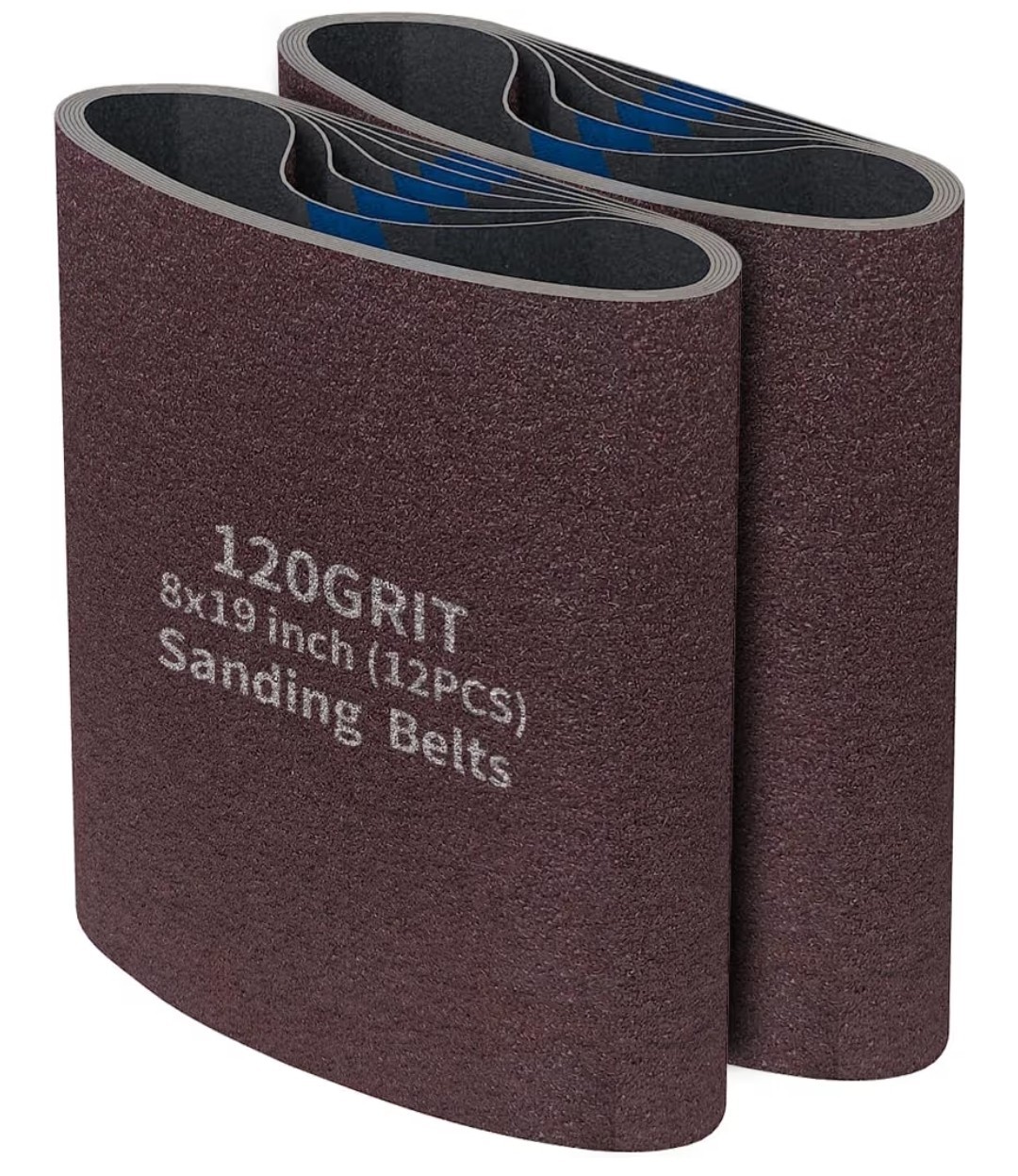 12 Packs 8 x 19 inch 120 Grit Floor Sanding Belts Ideal Sand Flooring Sander