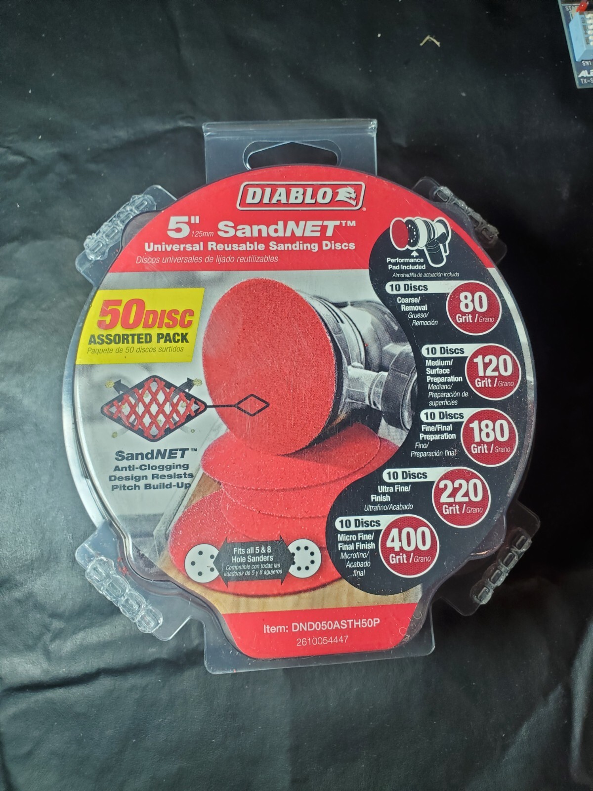 Diablo 5″ SandNET sanding Disc’s 50 count