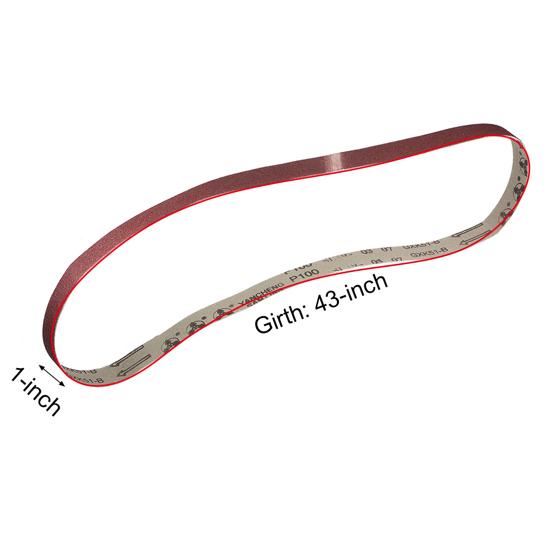 1 x 42 Inch Sanding Belt 100 Grit Sand Belts for Belt Sander 3pcs