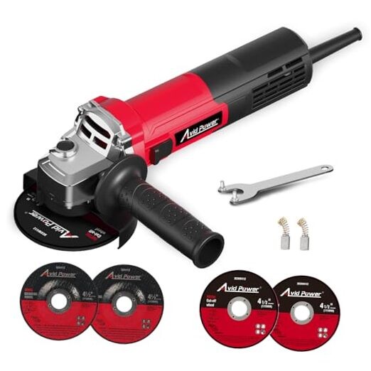 Angle Grinder 4-1/2 inch Electric Grinder Tools 750W 6.5 Amp Metal Grinder,