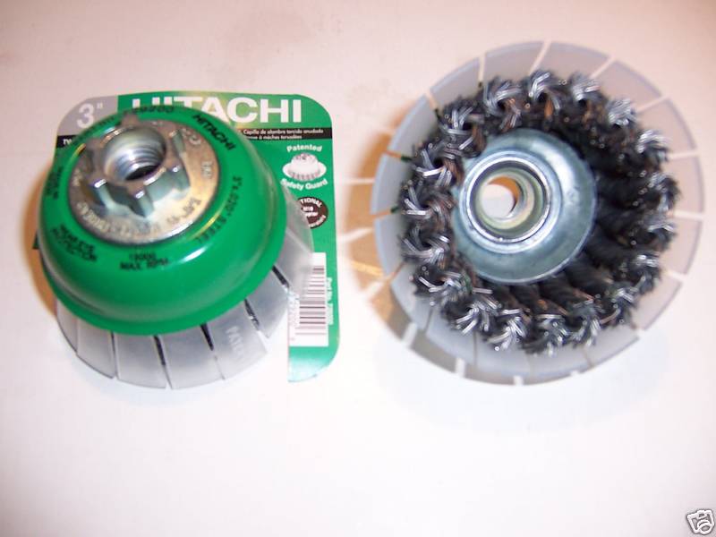 3″ HITACHI TWIST KNOT CUP BRUSH fits 5/8″X11 & M14X2.0