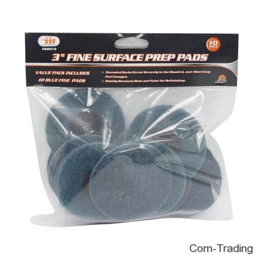 IIT 3″ Fine Surface Preparation Discs Wheels With 1/4″ Mandrel Roll Lock R Style