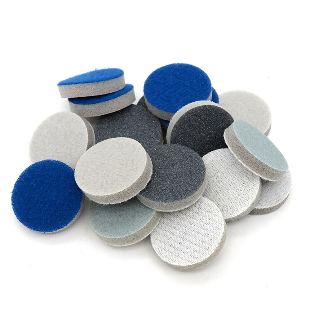 25mm 50mm Hook And Loop Sponge Foam Abrasive Sanding Pad Disc 300 – 3000 Grit