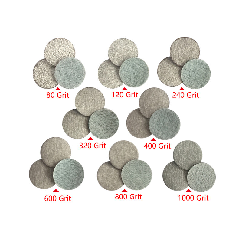 1 Inch 25mm Dry Sanding Discs Hook and Loop Abrasive Sandpaper Pads 60-1000 Grit