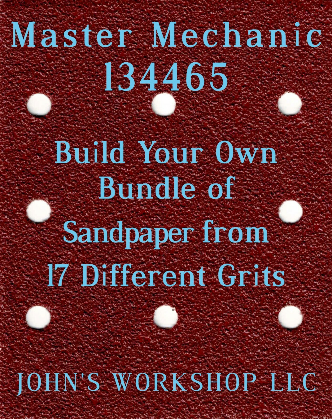 Build Your Own Bundle Master Mechanic 134465 1/4 Sheet No-Slip Sandpaper 17 Grit