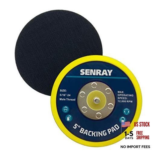 5 Inch Dual-Action Hook & Loop Molded Urethane Flexible Backing Plate for 5″