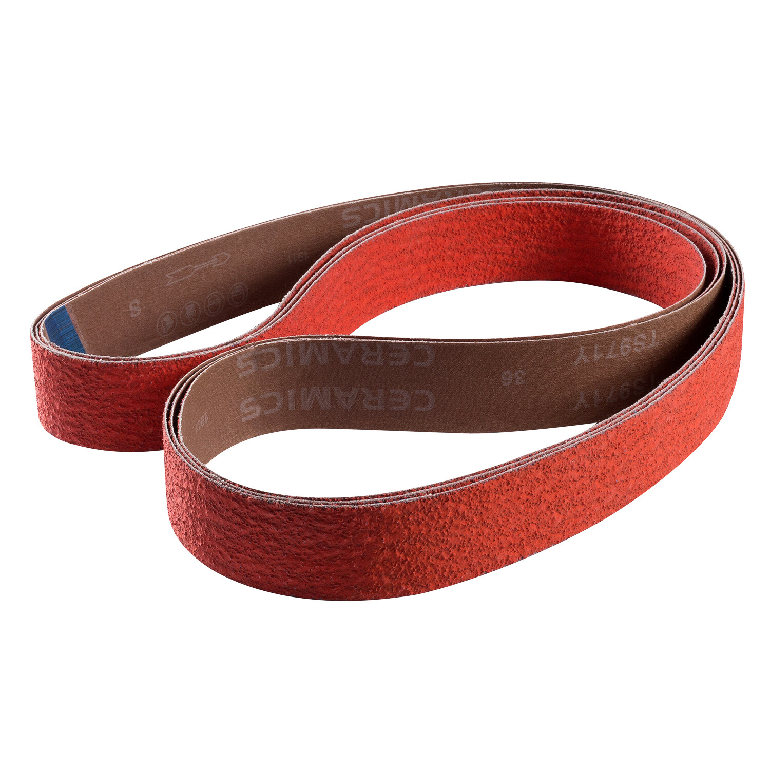 2×72 inch Sanding Belts Ceramic 36 Grit 6-Pack Knife Metal Grinder Grinding Belt