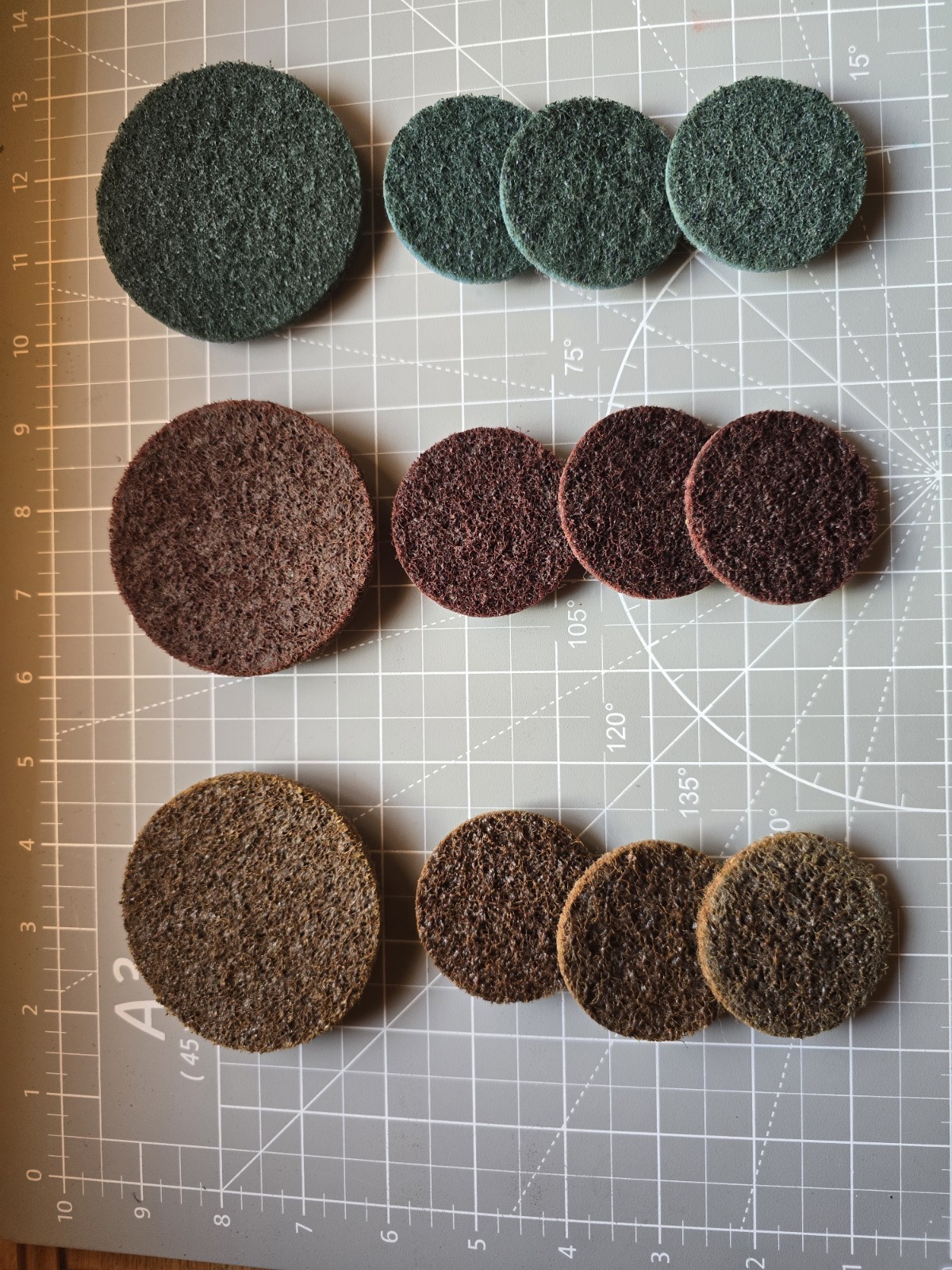 3M Roloc Lot Scotch Brite Scuff Pad Disc Assortmen 2″ 3″ 12pc Coarse Medium Fine