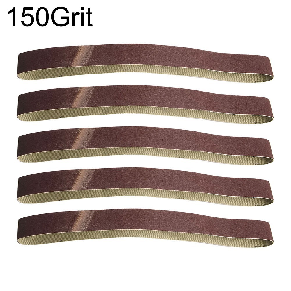 5pcs Sanding Belts 520x20mm Aluminum Oxide for Machinery and Construction Use
