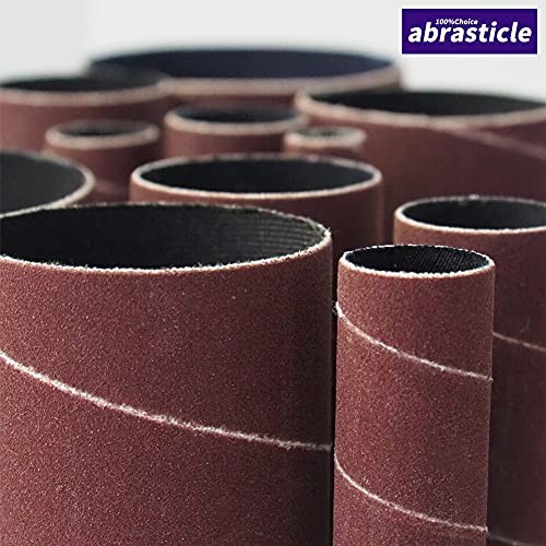 18 Pack Spindle Sander Sleeves, Sanding Sleeves for 4-1/2 inch(Mix grit)