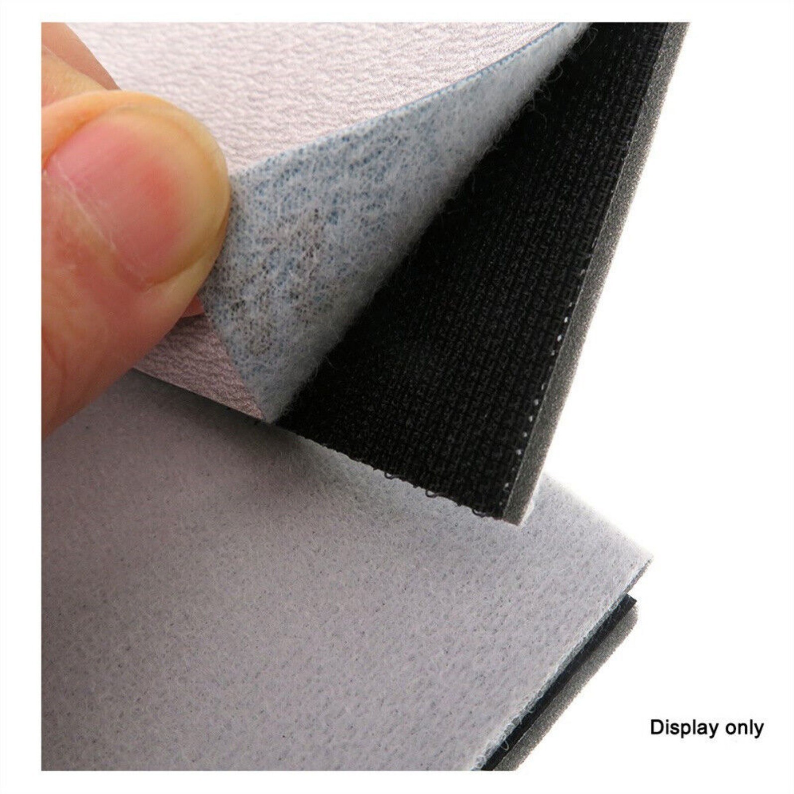 70mmx130mm Soft Foam Interface Pad Hook & Loop Backing Pads 6mm Thick Polishing