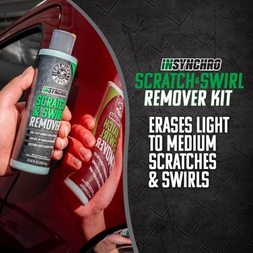 Insynchro Scratch & Swirl Remover (8 oz) – Kit with 8 Fl Oz + Pad & Towel Kit
