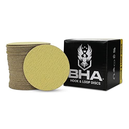 5″ Inch No Hole Hook and Loop Sanding Discs for Orbital DA Sanders – 100 Pack…