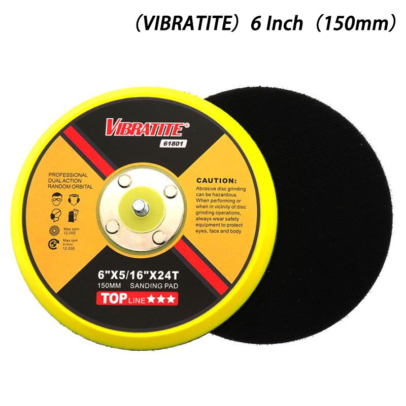 6″ 150mm Wet and Dry Sanding Discs Sandpaper Hook & Loop Pad/Tray Grit 60-10000#