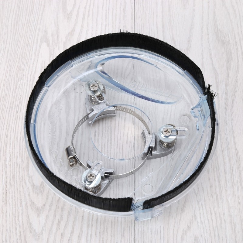 Dust Shroud Kit Dry Grinding Dust Cover for Angle Hand Grinder Clear 4″/ 5″