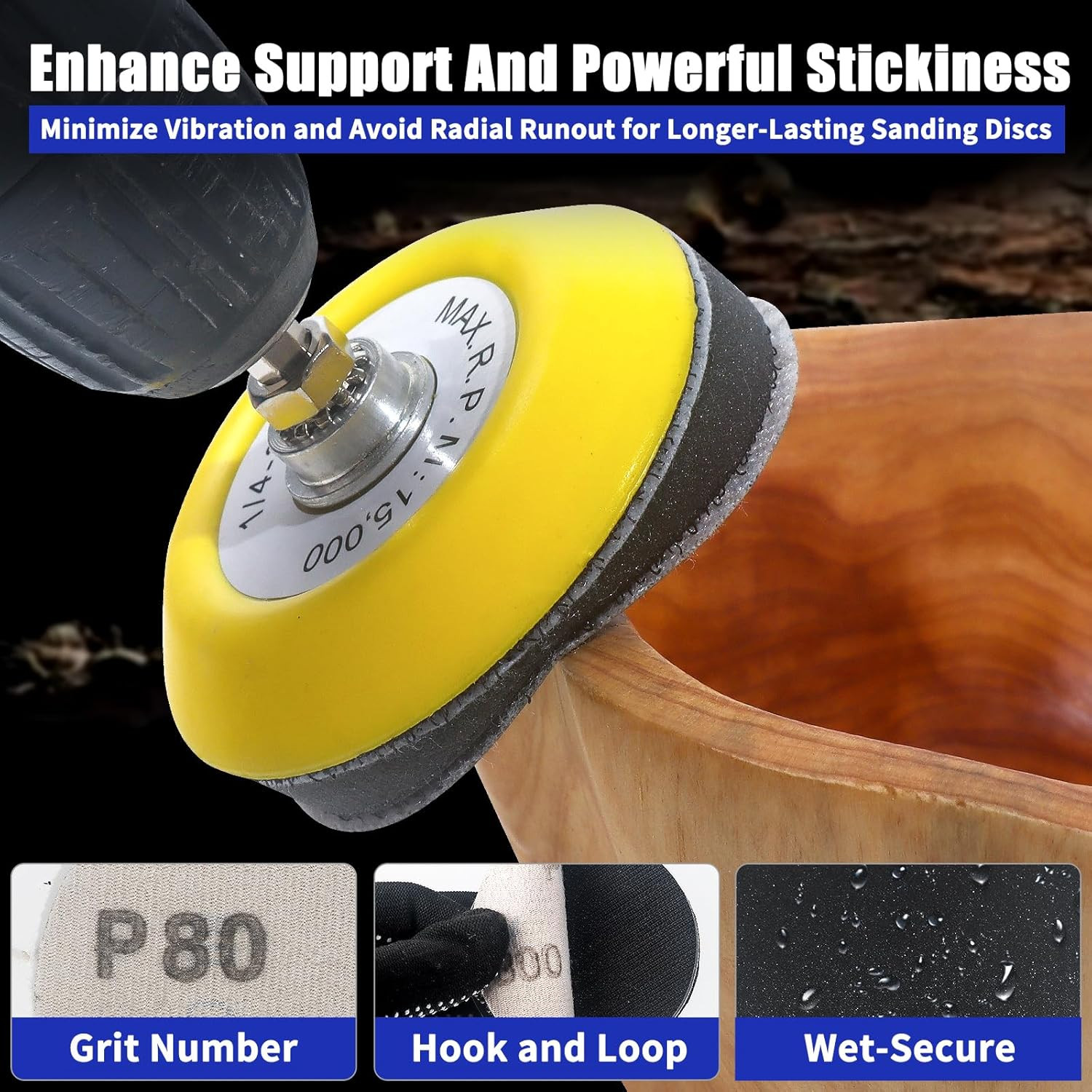 133 PCS Sanding Disc Polishing Kit 3 Inch Wet Dry Sandpaper for Car Wood Metal