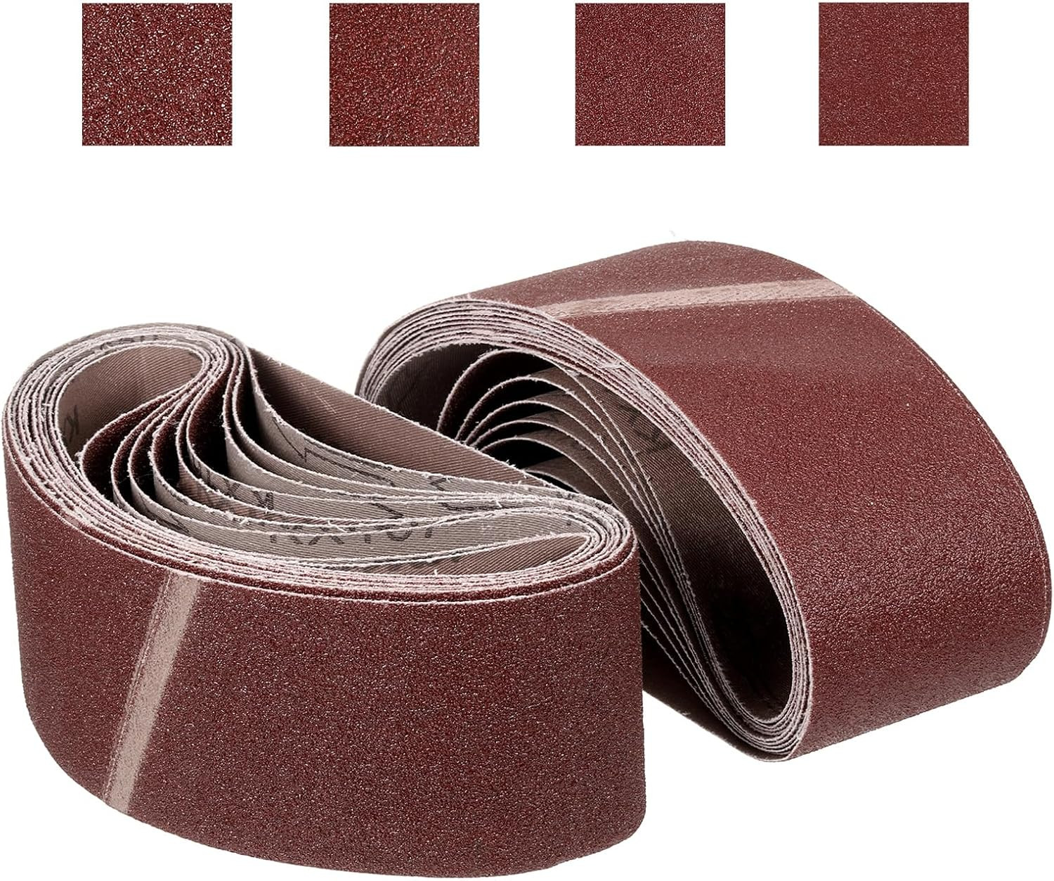 4 X 21 Inch Sanding Belt, 24 Pcs 40/80/120/240 Grit Knife Sharpener Belts Work