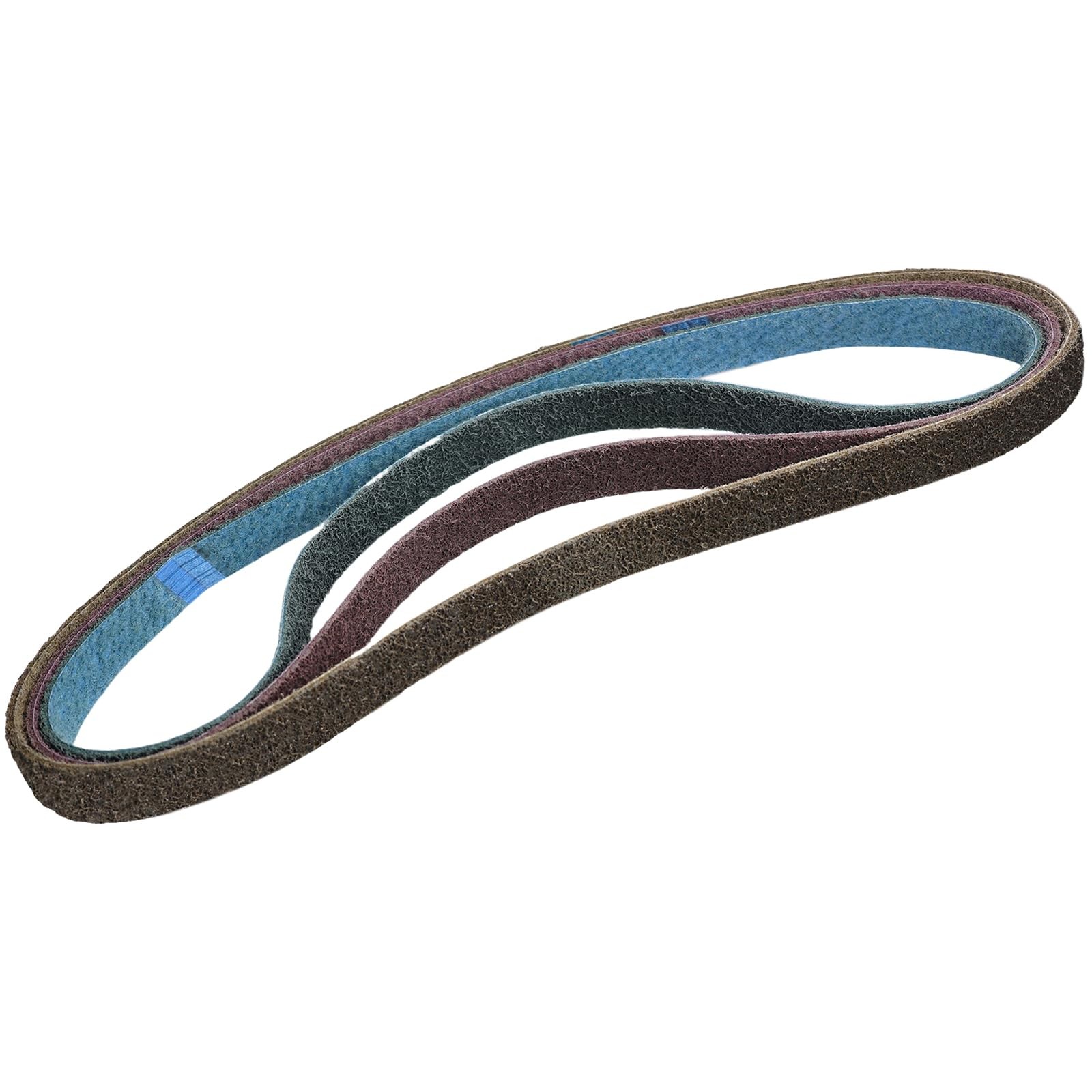 Non Woven Sanding Belts 1×42 Inch 3 Pack Coarse Medium Fine Grit Conditioning