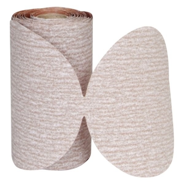 Norton A275OP 6″ P320 Grit Aluminum Oxide Non-Vacuum PSA Disc Roll 100 Pieces