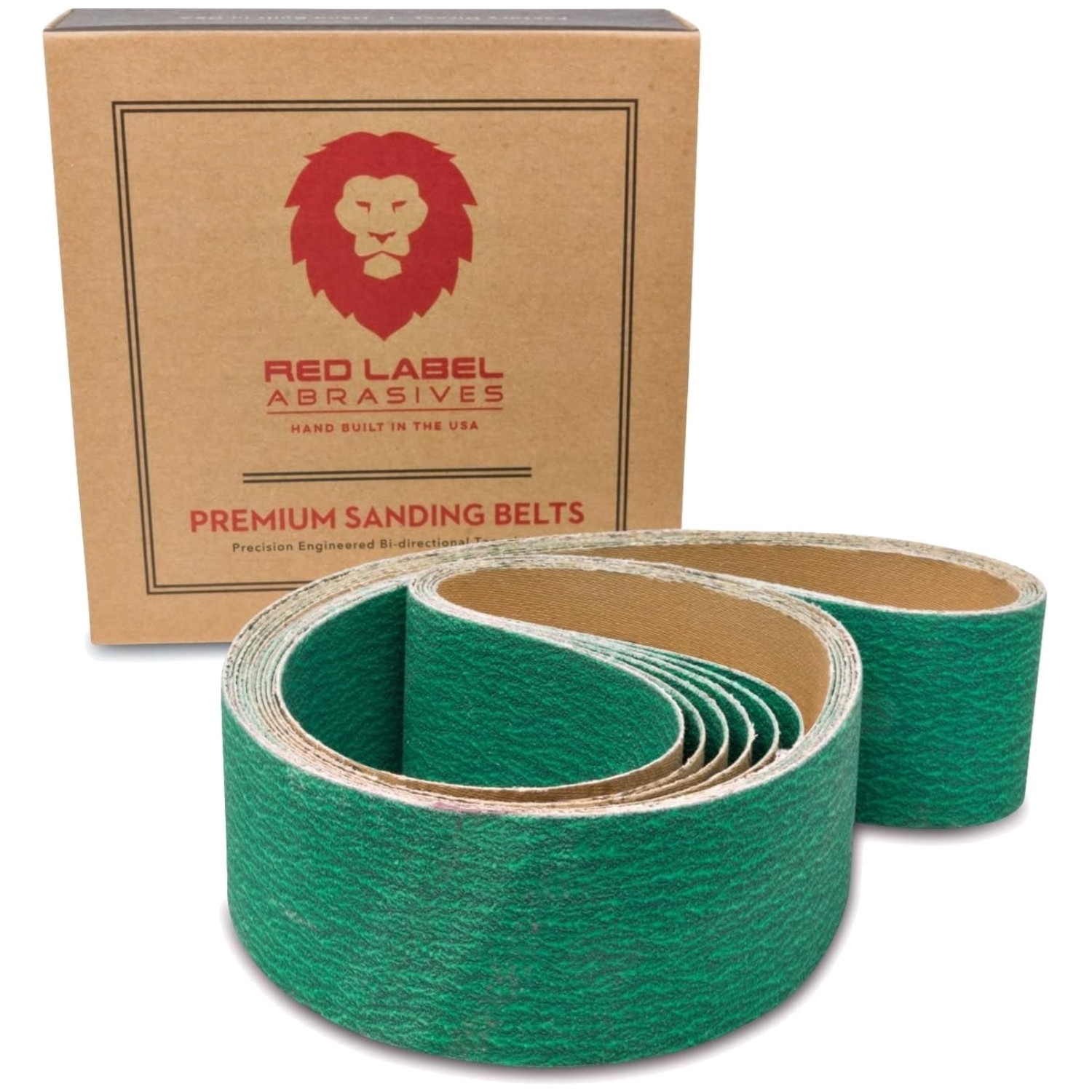 Durable 2X42″ 36 Grit Zirconia Metal Grinding Belts, 6 Pack