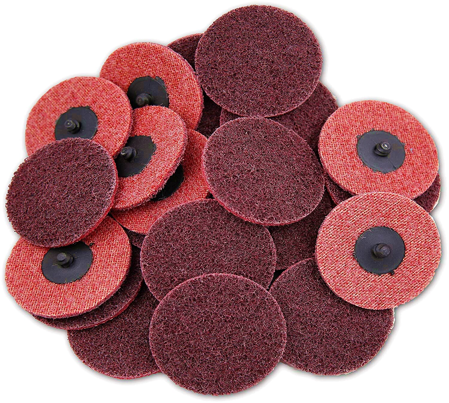 25x 3″ Medium Surface Conditioning Disc Roll Lock Die Grinder Drill Sanding Pads