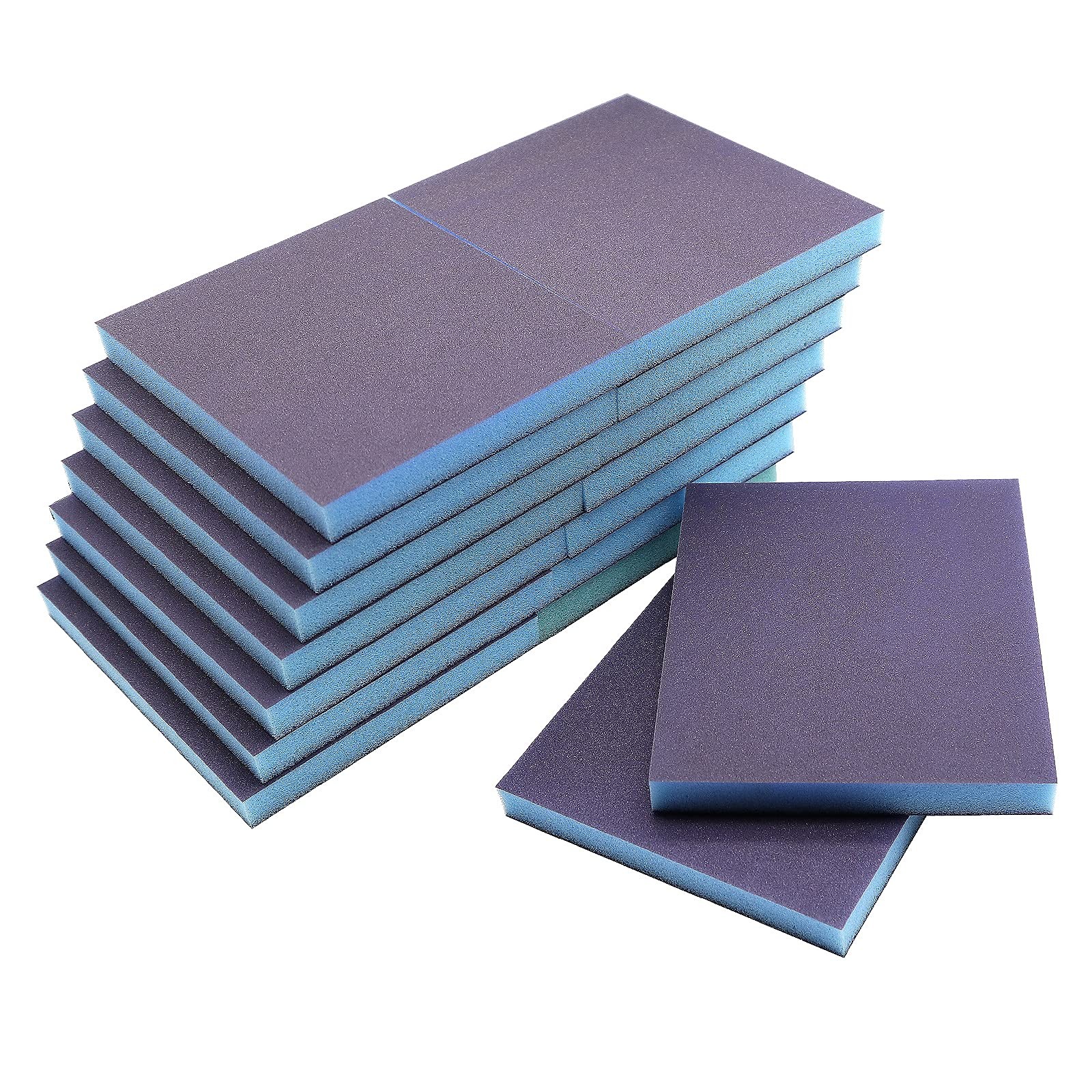 16 PCS 220 Grit Sanding Sponge Blocks Washable Wet Dry Sandpaper Wood Metal