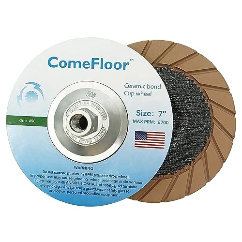 Concrete Grinding Cup Wheel 7″ Ceramic Diamond Cup Wheel for Floor 50#