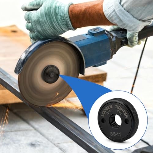 2Pcs Angle Grinder Flange Nut, 5/8-11 Angle Grinder Nut Replacement, Quick