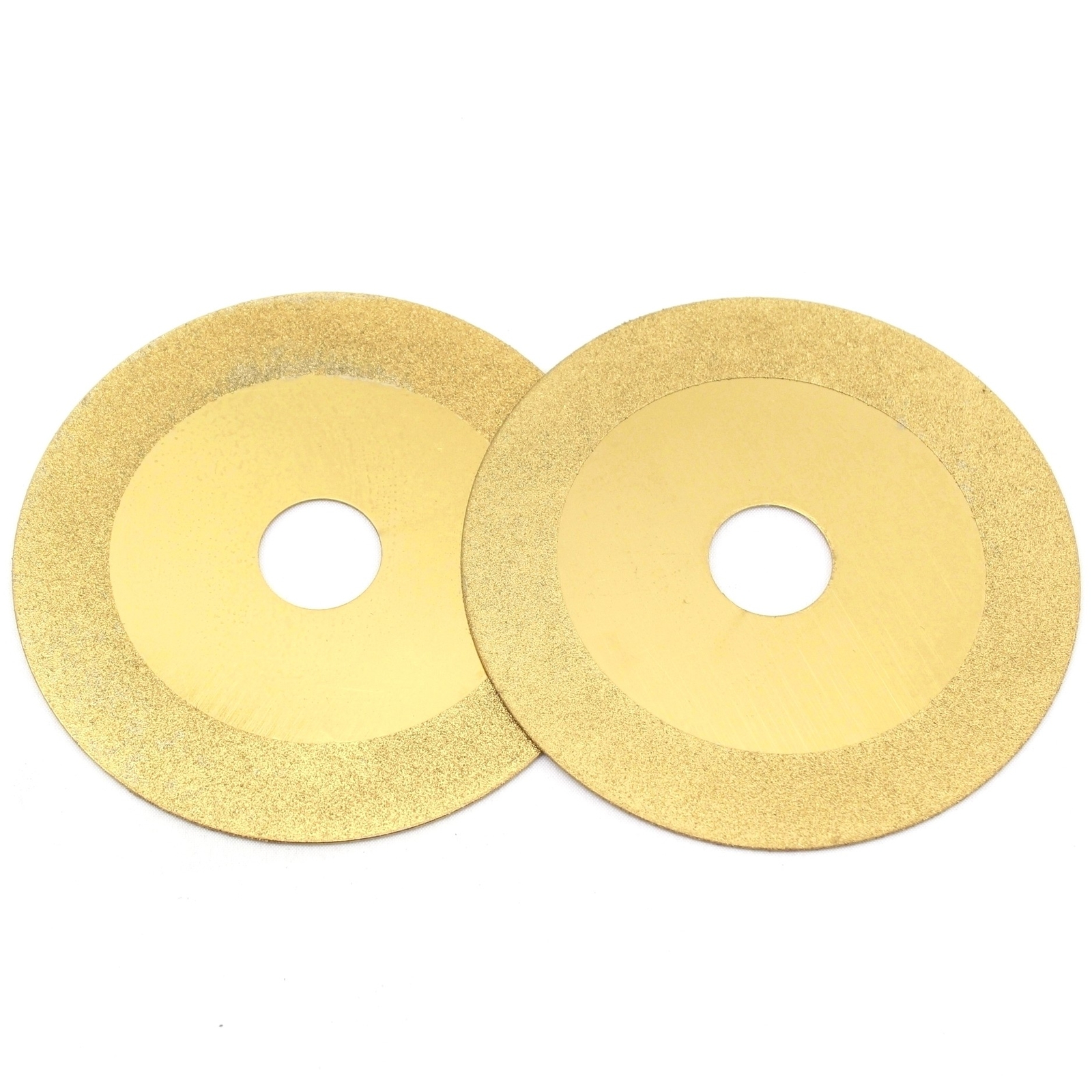 2Pcs 4″ inch Titanium Diamond Flat Cutting Disc Grit 150 Grinding Wheel