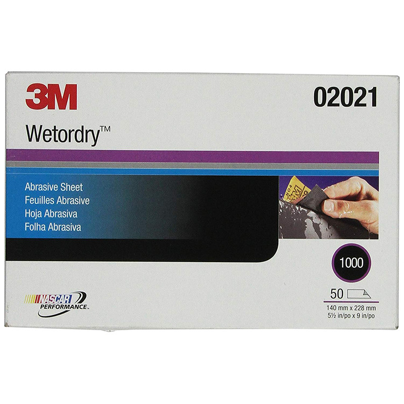 3M™ Wetordry™ Abrasive Sheet 401Q, 02021, 1000, 5 1/2 in x 9 in