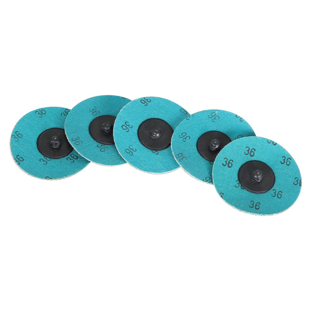 25PCS 3 inch Aluminum Oxide Roll Lock Die Grinder Sanding Grinding Disc 36 Grit