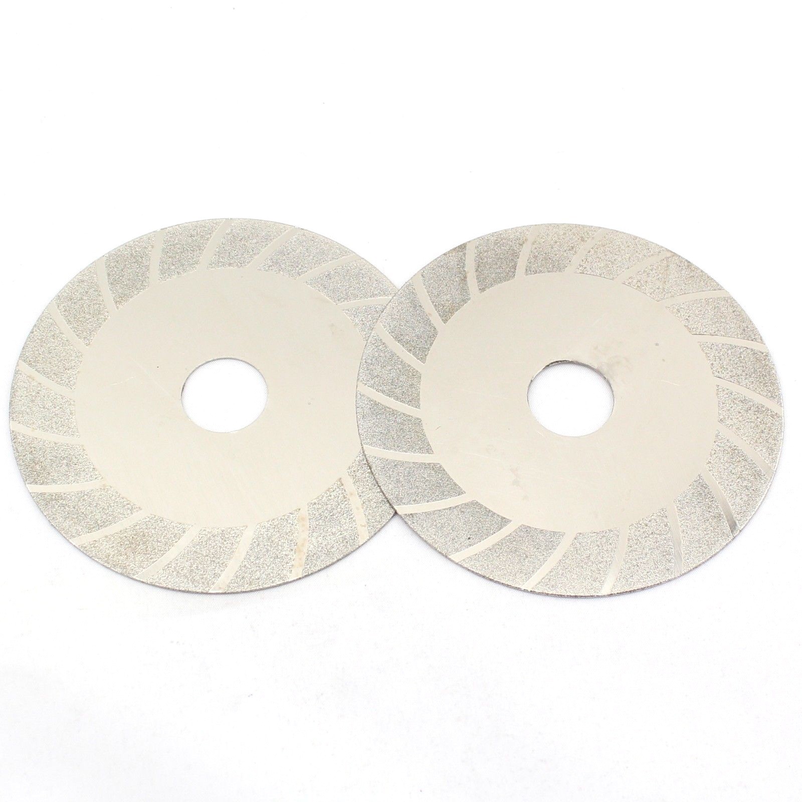 2Pcs 4″inch Grit 150 Diamond coated sculpting wheel disc threadingFLAT grinding