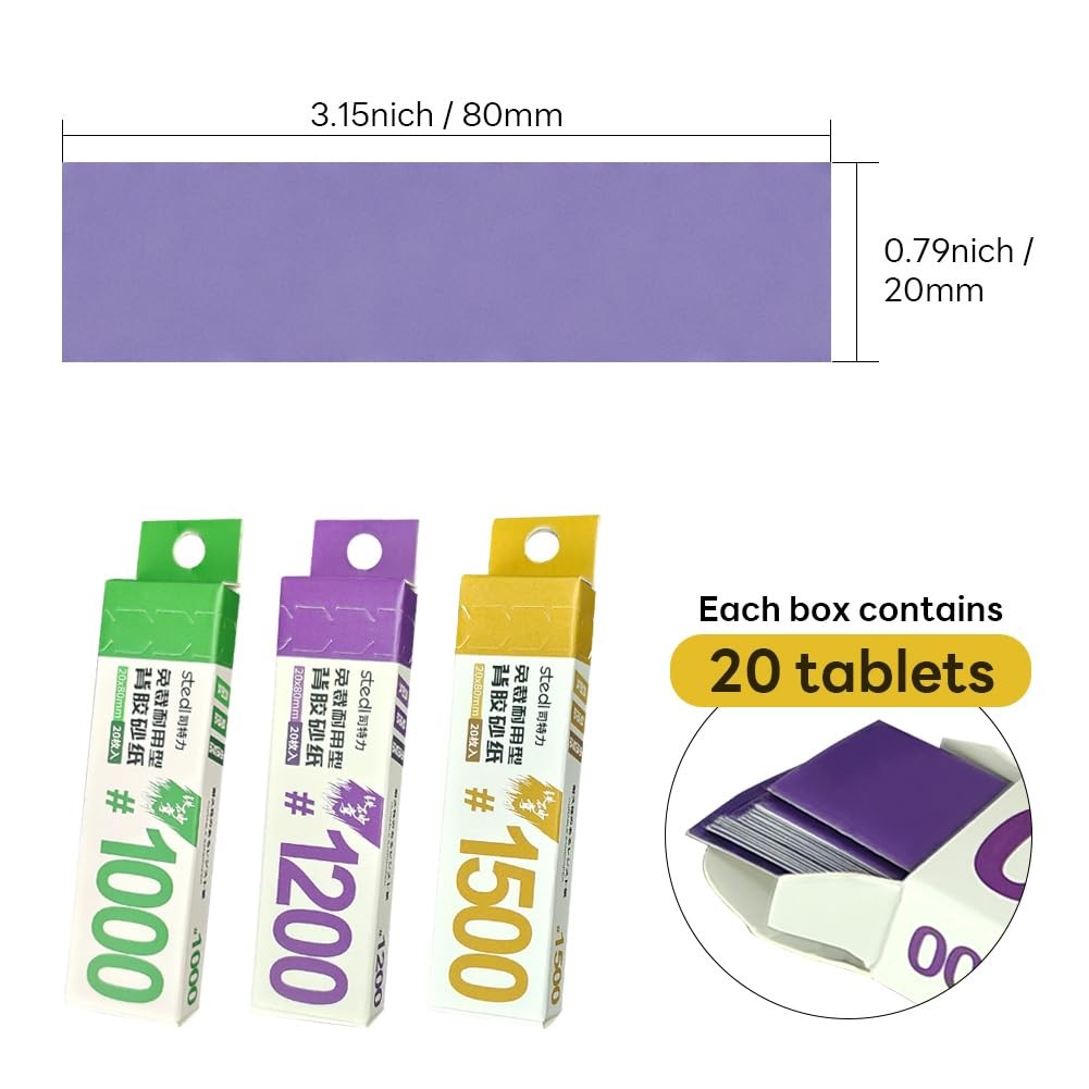 Hobby Model Tools Sticky Sandpaper Waterproof Wet/dry Replaceable Reuse Sandpape
