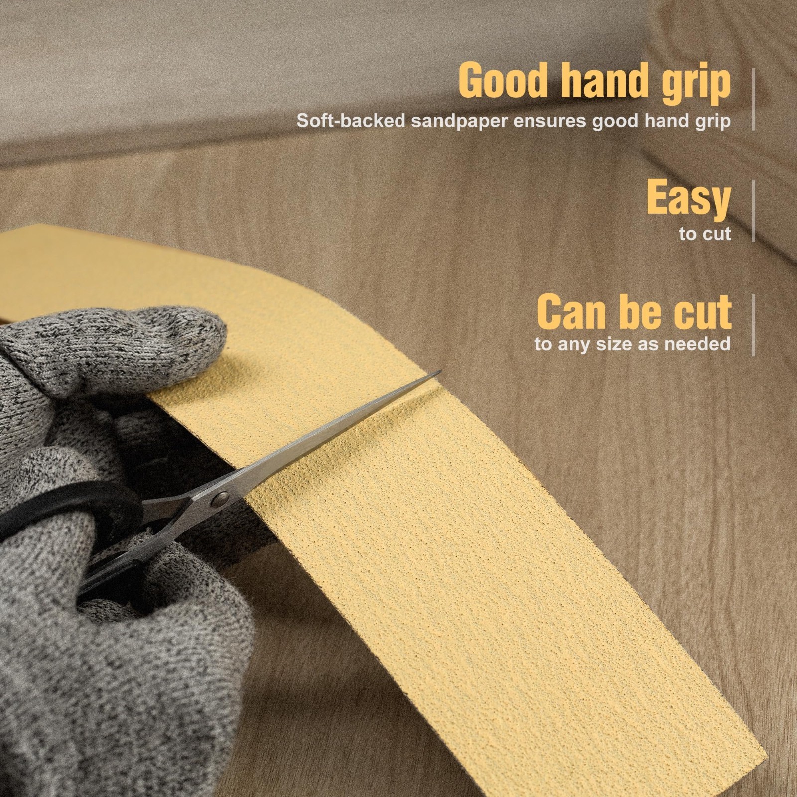40 PCS 2-3/4″ x 16-1/2″ 80 Grit Self-Adhesive Longboard Sandpaper for Wood & Aut